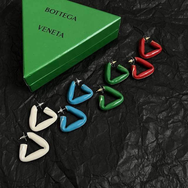 Bottega Veneta Bv Earrings, Metal-Infused, Exceptionally Stunning. The Overall D