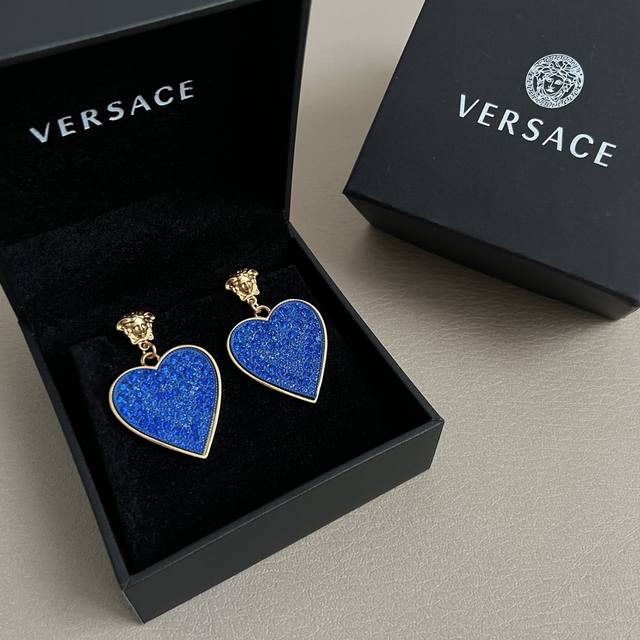 Versace Earrings, Featuring The Brand's Iconic Medusa, The Mythical Gorgon With