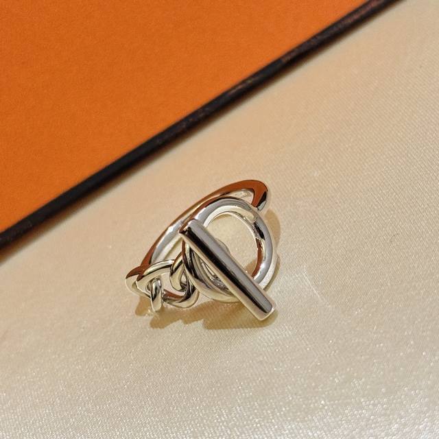 S0050 H-Style, Elegant Horizontal Bar Chain, Polished Ring Is The Most Praised D