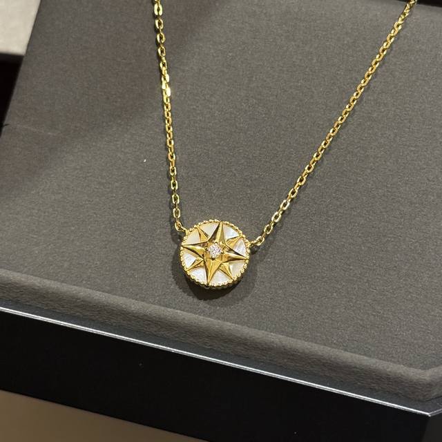 Necklace A2188 Xiaohongshu Bestseller D-Brand Eight-Pointed Star Compass Necklac
