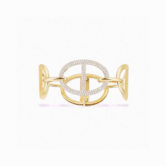 A Batch M Monaco Xl Chain Link Bracelet! Bold Design Awakens A Avant-Garde Style