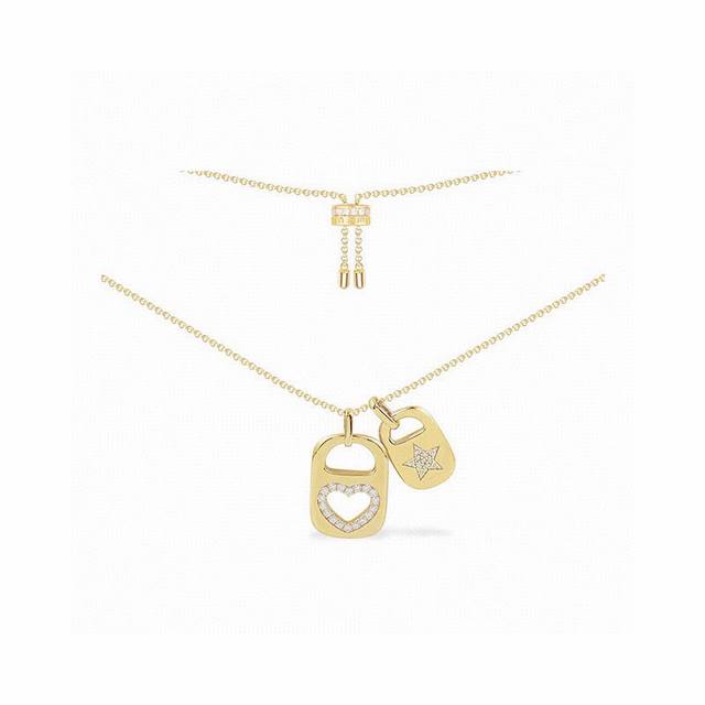 A-Batch M Monaco Heart Pendant Star Necklace! Featuring Star Pendant Elements, T