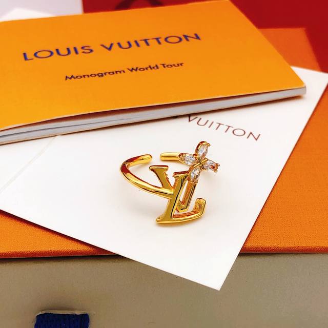 Model No. Ljz0039 Lv*Latest Model Diamond-Studded Marquee Ring, Z-Batch Brass Ma