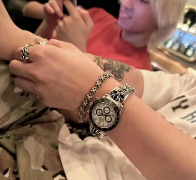 New Arrival, Counter Quality Chrome Hearts Cross Heart Classic Retro White Diamo