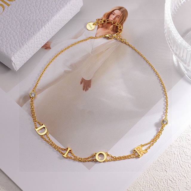 Necklace And Bracelet, New Original Single Piece, New Dior Design, Same Brass Ma