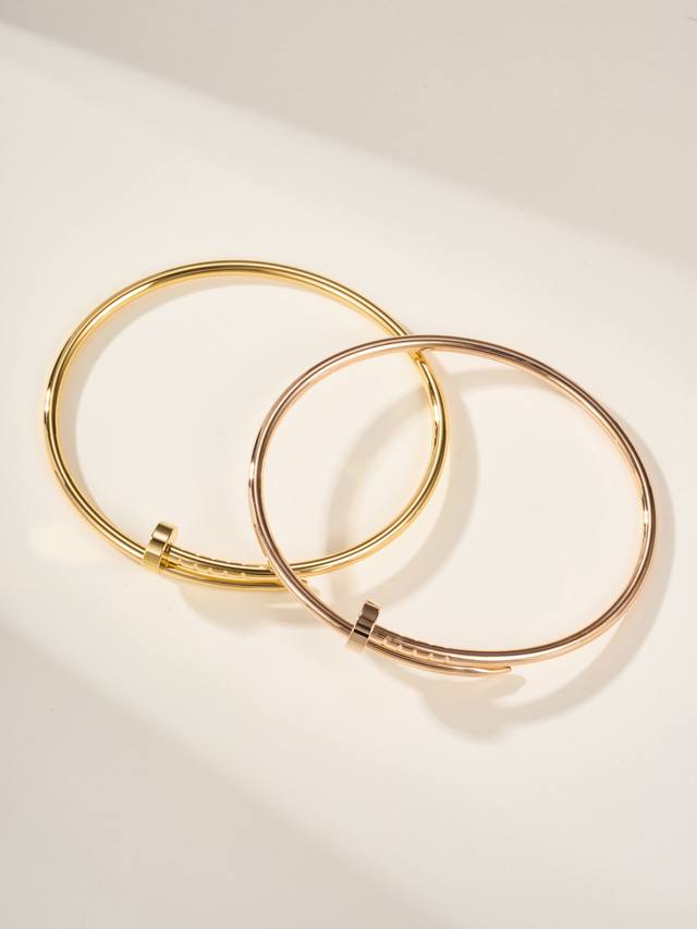 Nail-Style Bracelet With Nails, Narrow Version, Elastic Opening Design Layered S