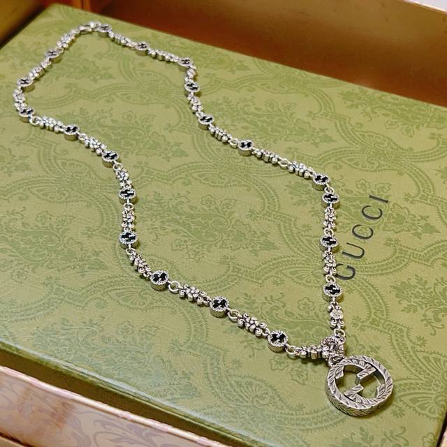So Cool! Gucci Necklace Latest Model, Higher-Grade Chain, Celebrity-Inspired Cla