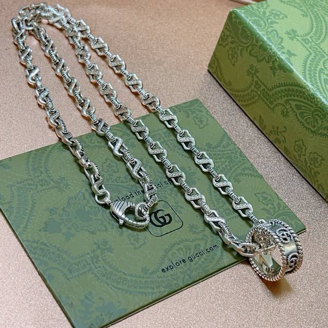 So Stylish! Gucci Necklace Latest Model With Higher-Grade Chain, Celebrity-Inspi