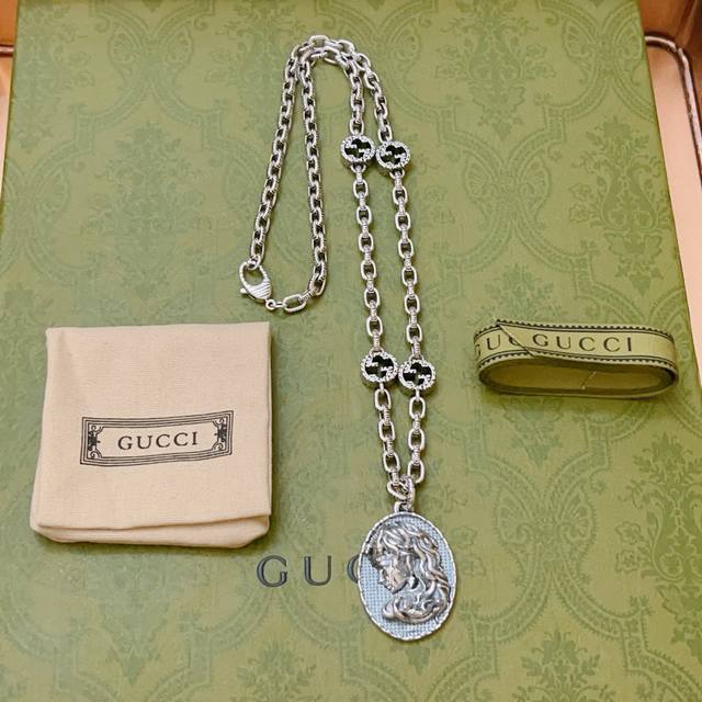 Gucci Necklace Latest Model With Higher-Grade Chain, Celebrity-Inspired Anger Fo