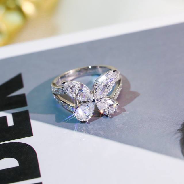 Graff Classic Butterfly Ring, Featuring A Combination Of Marquise-Cut And Teardr