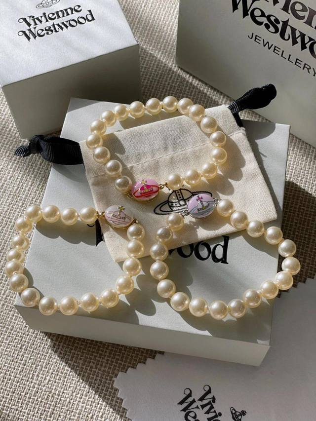 Westwood Planet Crystal Pearl Bracelet Highly Recommended, The Pure Crown Ball I