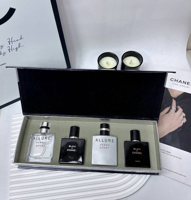 Ready To Ship Chanel Sport Series Men's Perfume Sample Set Of Four! Includes: 25