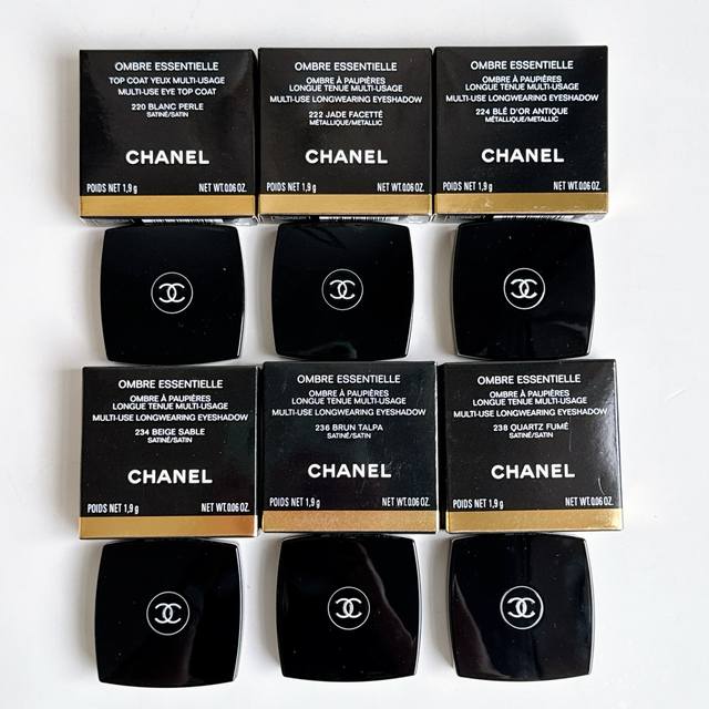 Exclusive Chanel Single-Color Eyeshadow 1.9G With Chinese Labels! Shade Numbers: