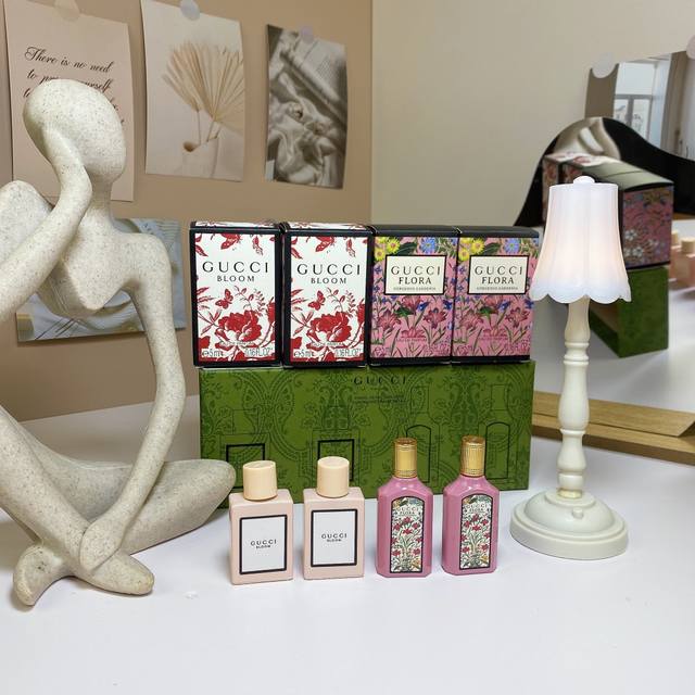 Exclusive Gucci Flower Joy Perfume Sample Set 5Ml 4-Piece Set! Includes: 5Ml*4.