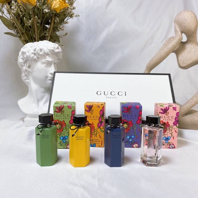 Counter Quality Gucci Flower Dance Limited Edition Four-Piece Perfume Set 5Ml 4,