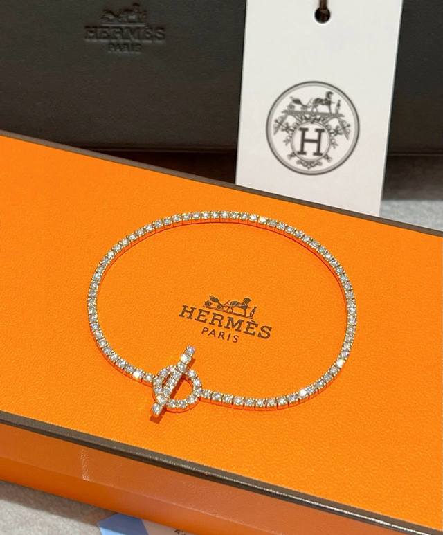 New Herm S Bracelet Thickened Version, Platinum Edition. High-End Precision Craf