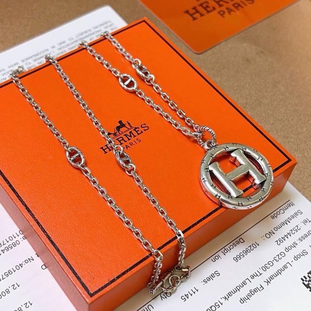 Herm S Necklace Pig Nose Necklace Series Jewelry Imported Custom-Made. High-End
