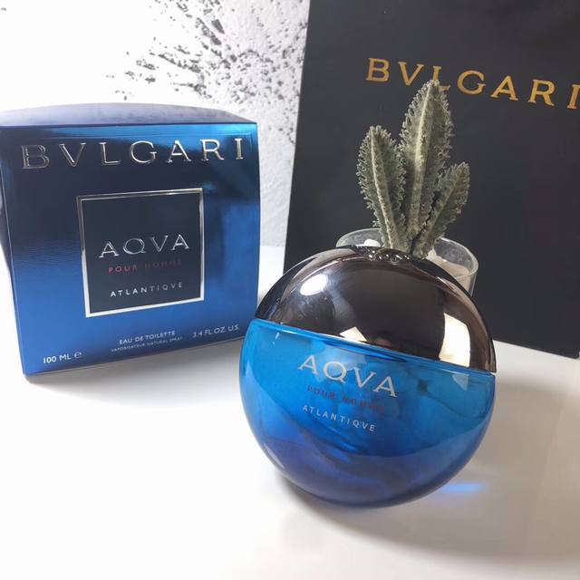 Counter Quality Bvlgari Aqua Water Energy Atlantiqve Atlantic Sea Horse Blue Men