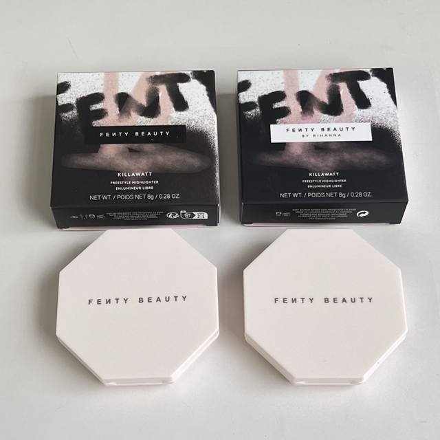 Exclusive Rihanna 3D Glow Highlighter Powder Compact 8G! Shades: 01#Trophy Wife