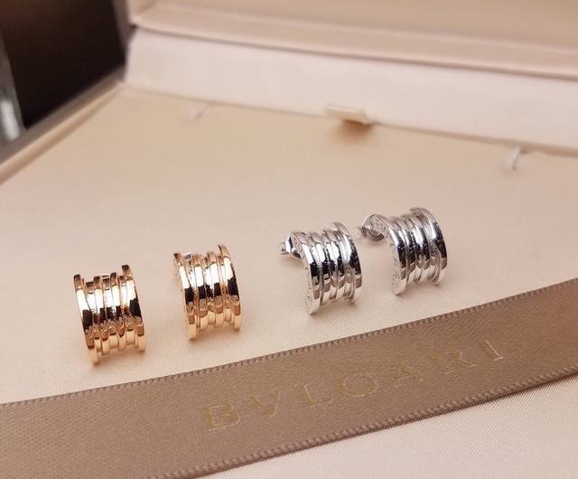 Hot! Bvlgari B.Zero1 Series Spring Necklace Matching Spring Earrings [Playful] C