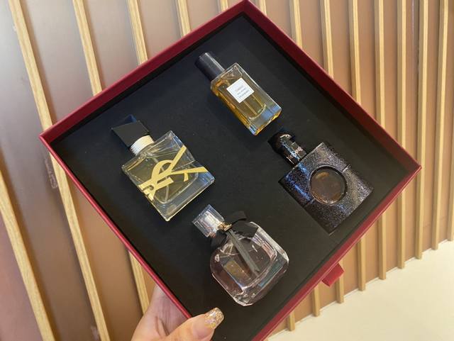 Counter Quality Ysl Saint Laurent Perfume 30Ml Four-Piece Set In A Red Box! 30Ml