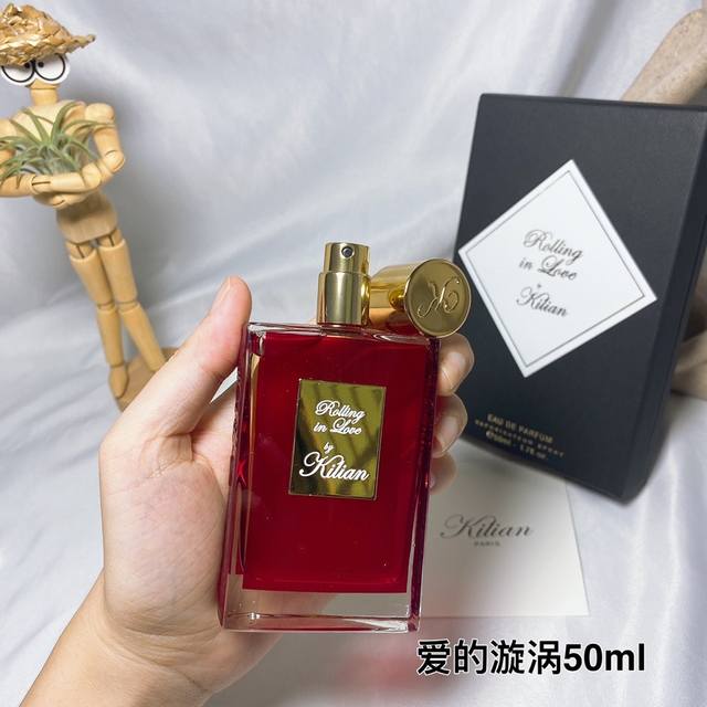 Counter Quality Kilian Red Bottle Perfume Rolling In Love 50Ml Kilian Rolling In