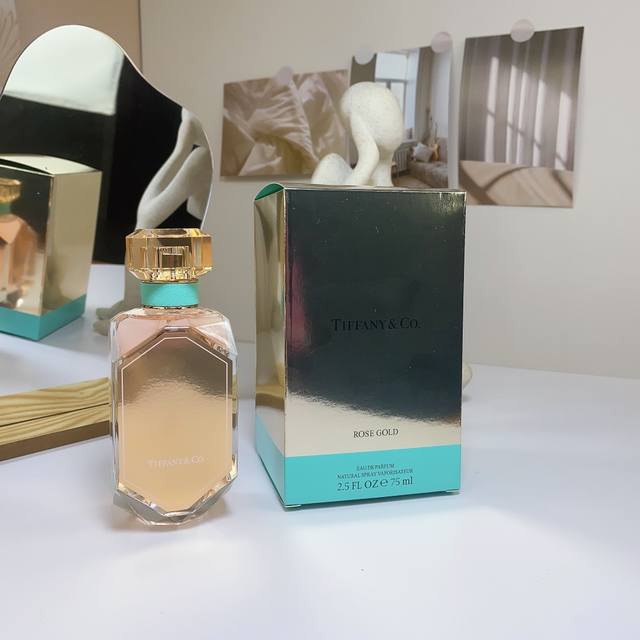 Counter Quality Tiffany & Co. Tiffany Rose Gold Women's Diamond-Shaped Perfume,