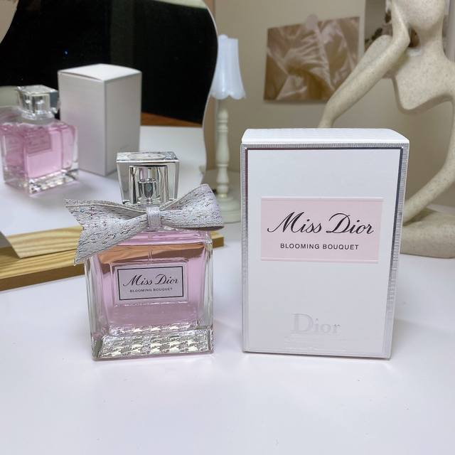 Counter Quality New Dior Miss Dior Haute Couture Dress Ribbon Sweetheart Lady Pe