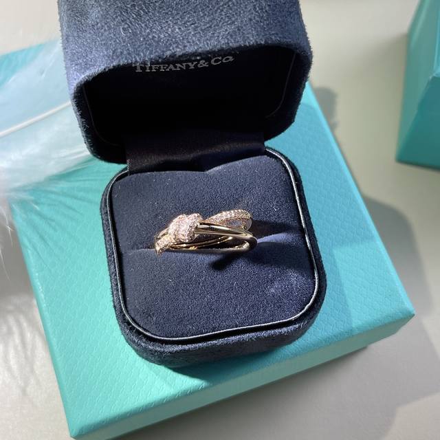 Tiffany T Knot Double Ring, Size 56789 Year T House New Release Knot Ring Highly