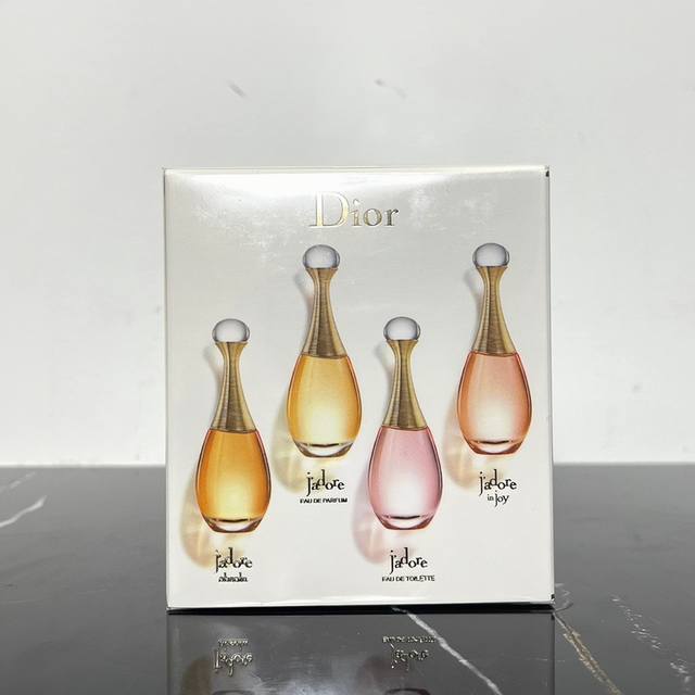 Counter Quality Dior J'adore Perfume Sample Set Of 4 Square Box 1A12 Code! Set I