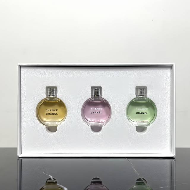 Counter Quality Small White Box Encounter Perfume Sample Set 3-Piece 7601 Code!C
