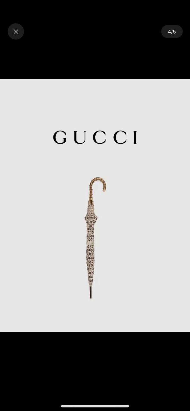 Gucci Long Umbrella Original Packaging + Dust-Proof Pouch Premium Handle Ergonom