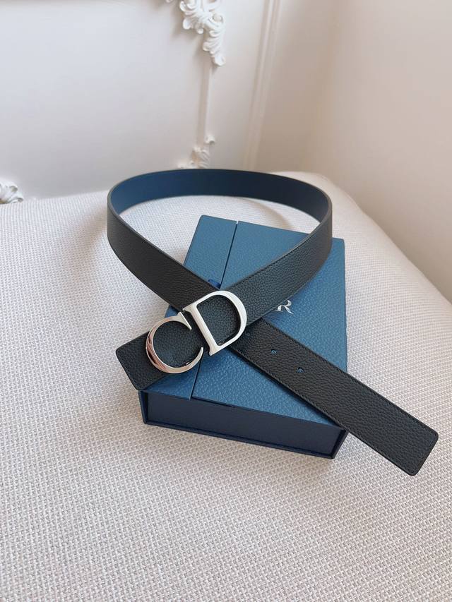 Dior French Original Factory Leather, Black And Navy Blue Full Leather, Quality