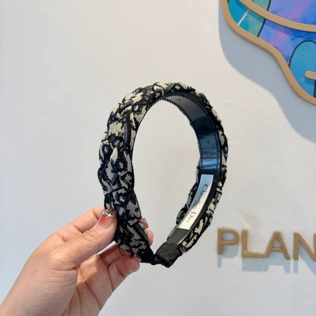 With Packaging Dior Classic New D-Letter Hairband, Counter-Quality Headband, Let