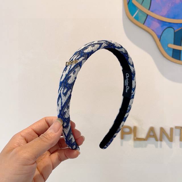 With Packaging Dior Dior New Arrival D-Letter Narrow Hairband, Counter Quality H
