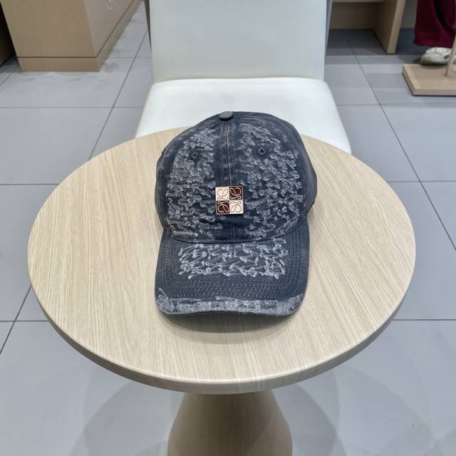 Loewe New Arrival: Distressed Baseball Cap, Newly Launched Washed Denim Series,