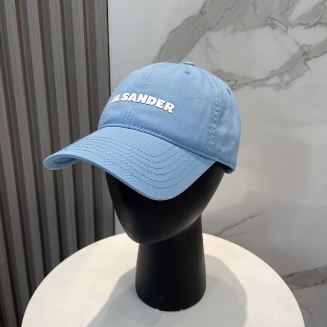 Jil Sander New Baseball Cap, Letter-Print Cotton Baseball Cap With No Excessive