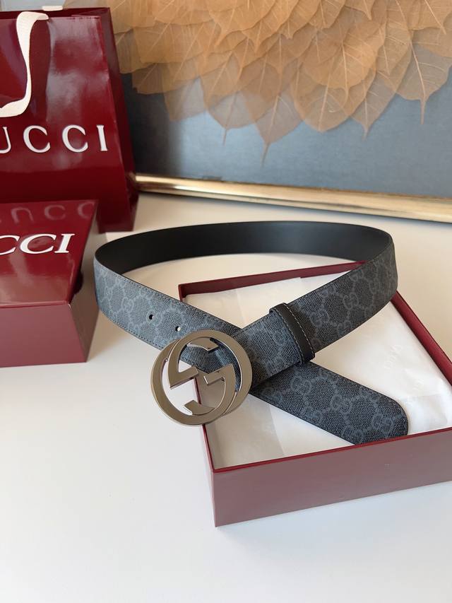 Gucci French Original Leather, Black Canvas, Original Leather Base. Quality Is U