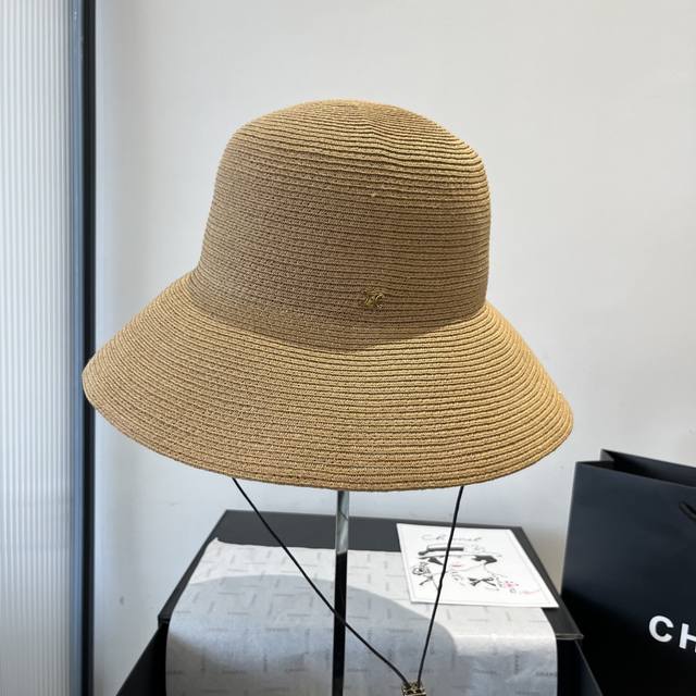 Celine New Straw Hat, Head Circumference 57Cm