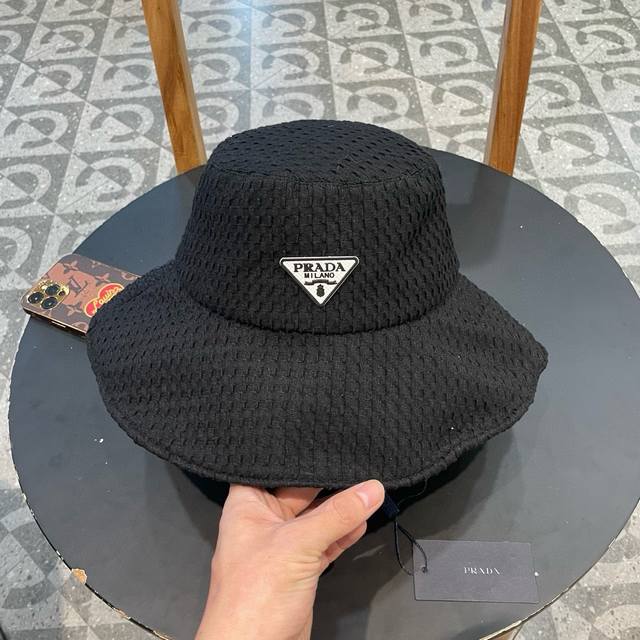 Prada New Season Duckbill Hat, Uv Protection Sun Hat, Face-Flattering Polka Dot