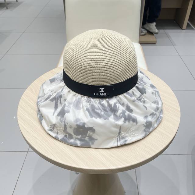 Chanel 2025 New Fisherman's Hat For Women, Summer Uv-Protective Sun Hat With Ver
