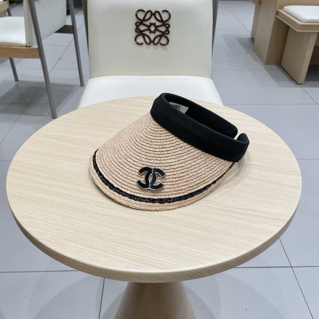 Chanel Hairband-Style Open-Top Hat, Summer Fashionable Versatile Casual Korean-S