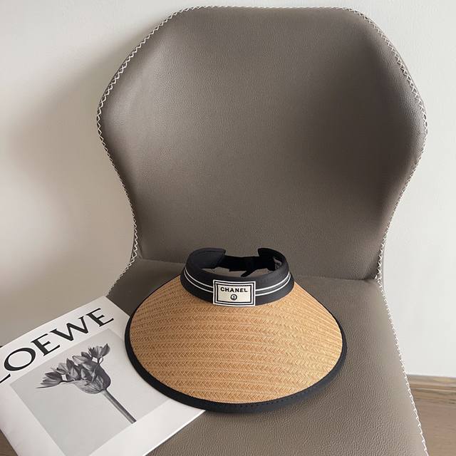 Special Dust Bag Included Chanel 2025 New Wide-Brimmed Mini Chanel Sun Hat With