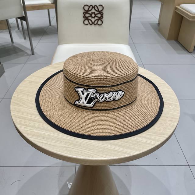 Lv New Straw Hat, Travel Essential, Head Circumference 57 Cm