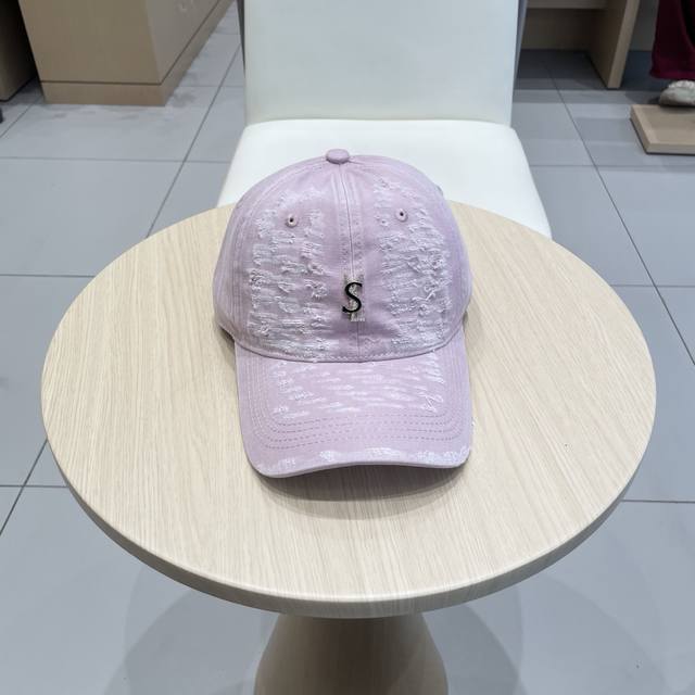 Saint Laurent Baseball Cap For Women 2025 New Arrival High-Quality Brushed Denim