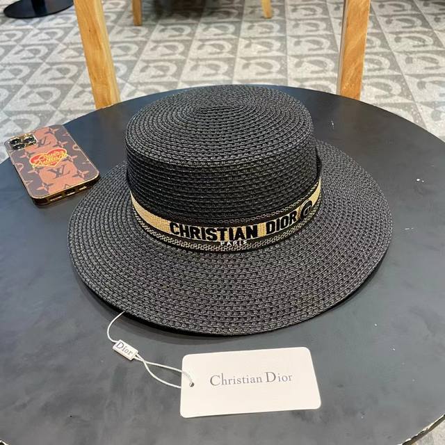 Dior Straw Hat, Lace-Up Ceremonial Hat, Official Version, Custom-Made To Scale,