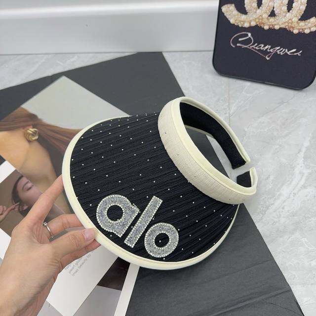 Run Quantity Alo Luxury Rhinestone Open-Top Hat High Turn-Head Rate In Summer