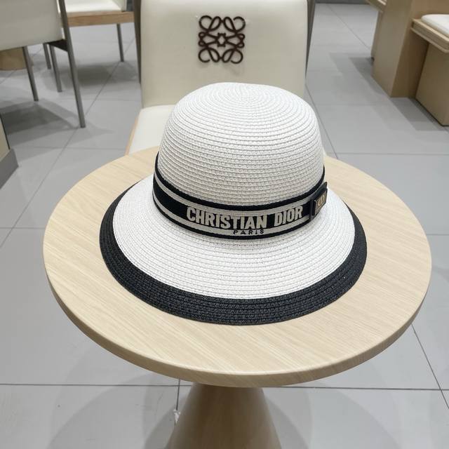 Dior Official Straw Hat, High-Density Construction, A Super Stylish Straw Hat Pe