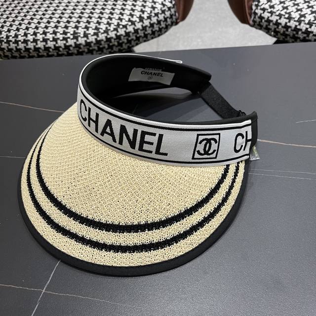 Chanel 2025 New Exclusive Mini Chanel Sun Hat With Open Top, Versatile And Styli