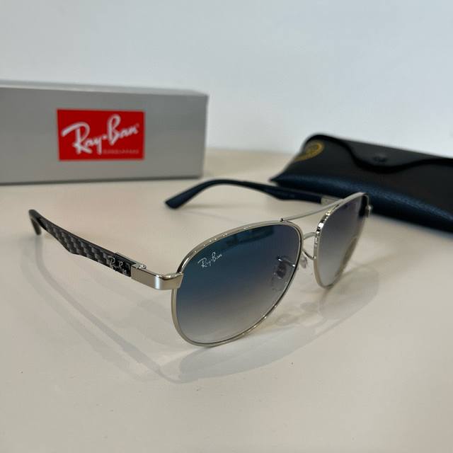 Ray-Ban Unisex Vibrant Pilot Polarized Sunglasses. Material: High-Definition Nyl